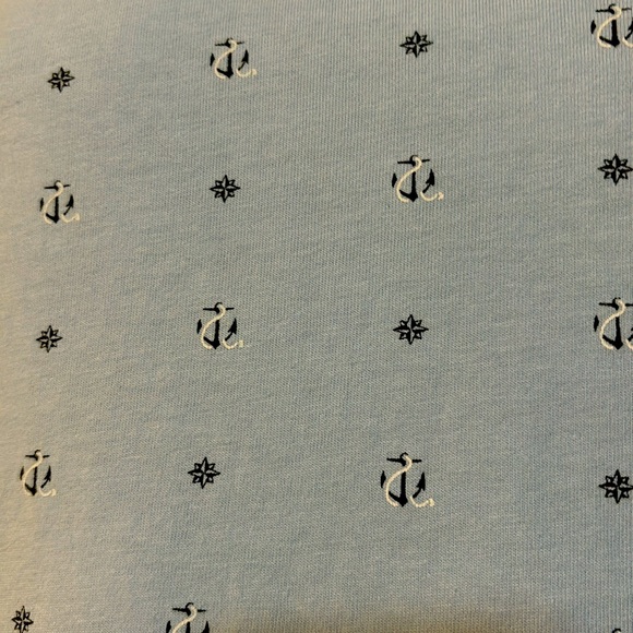 Nautica slim fit XXL 100% cotton blue white short sleeve polo shirt anchor print - Picture 4 of 7